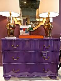 I'd probably paint my daughter's bedroom furniture! Peacock Gloss Glimmer At The Ny Now Gift Show Quintessence Purple Furniture Purple Decor High Gloss Furniture