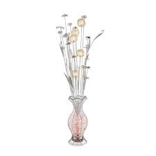 Rgb Led Stehleuchte Rund Vase Mit Blumen Alu Anton Etc Shop