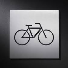 Piktogramm Fahrrad Sonne Scheint Blauer Himmel Ab Auf Die Fahrrader Wc Schild Toilettenschilder Schilder