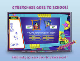Cyberchase Free Lucky Star Game Show Application For Smart Board Pbs Kids Smart Board Smart Board Games Classroom Tech