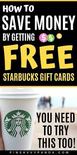 How To Get Free Starbucks Drinks Finsavvy Panda Free Starbucks Drink Free Starbucks Gift Card Starbucks Drinks