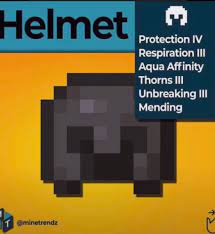 Best Enchantments For Helmets In 2021 Protection Aqua Helmet
