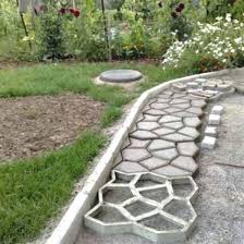 Diy Plastic Concrete Path Maker Modern Market Online Gardenornaments Garden Paving Backyard Landscaping Designs Concrete Garden
