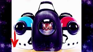 Cartoon Pet Dog Cat Backpack Travel Carrier Kawaii Double Bag Capsule F Puppy Backpack Cartoon Animals Cat Backpack