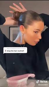 slick back bun tutorial 🫧