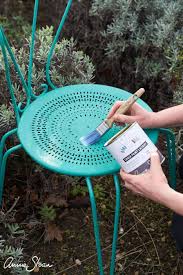 Polyacrylic Varnish Chalk Paint Lacquer Annie Sloan Metal Garden Furniture Painting Patio Furniture Painted Patio