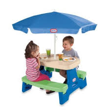 Little Tikes Easy Store Jr Play Table With Umbrella Buybuy Baby Kids Picnic Table Little Tikes Picnic Table Picnic Table With Umbrella