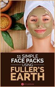 11 Simple Face Packs Using Fuller S Earth Multani Mitti Fullers Earth Multani Mitti Face Pack Simple Face