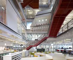 Macquarie Group Offices Ropemaker Place London Clive Wilkinson Architects Atrium Design Staircase Design Corporate Interiors