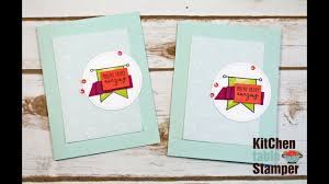 Demonstrator, sharing time saving tips when creating a set of cards. Stampin Up Yay You Card Making Video Tutorial