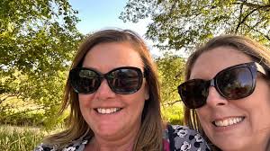 White pelicans in breeding readiness in Bradenton