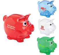 Personalized Small Polished Finish Metal Piggy Bank - Famous Favors