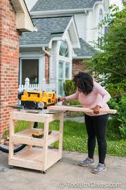 Furniture, cabinetry and materials can be selected from the catalog provided. Simple Diy Planer Stand Toolbox Divas