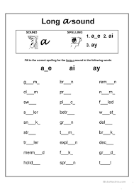 Long A Vowel Sound English Esl Worksheets For Distance Learning And Physical Classrooms In 2020 Vowel Worksheets Vowel Teams Worksheets Long Vowel Sounds Worksheets