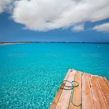 Formentera Ses Illetes Beach Pier Illetas And Ibiza Photodune Formentera Ibiza Photo