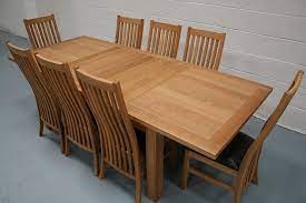 Our extending dining tables are available in a choice of styles, choose from glass, wooden, oak, walnut, mahogany and more, all with practical extendable table actions. Extendable Dining Table Set For 8 Erigiestudio