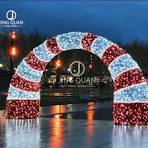 [Hot Item] 3D Arch Christmas Decoration Motif Lights Outdoor Street  Waterproof Holiday Tunnel Decors New Designs Shopping Mall Decorative Lamps