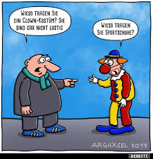 Lustig's jacket designs stepped into the marketing arena, through his use of abstractions and alvin lustig was born in denver, colorado in 1915 to a family that he said had absolutely no pretensions. Wieso Tragen Sie Ein Clown Kostum Sie Sind Gar Nicht Lustig Lustige Bilder Spruche Witze Echt Lustig