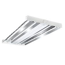 Metalux 4 Ft 4 Lamp White T8 Fluorescent Industrial Grade High Bay Light Fixture Hbl432rt2 The Home Depot