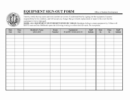 Equipment Checkout Form Template Excel New Best S Of Equipment Check Out Form Template Excel Sign Out Sheet Sign In Sheet Template Sign Out