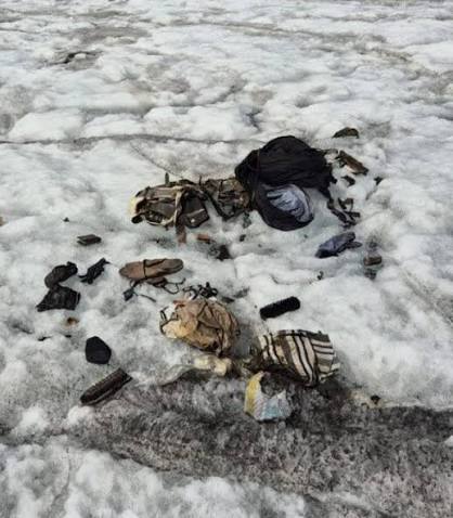 An 86-year-old mountaineer has been reunited with his backpack 63 years  after throwing it away during a near-fatal fall in the Austrian Alps The  backpack resurfaced from the melting ice with his