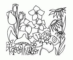 Pick the ones that are right for your group or do them all! Flower Garden Coloring Pages For Kids Drawing With Crayons