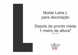 Molde Letra L Para Decoracao Com Balao Arquivo Digital No Elo7 Buba Shop 141b4e8 Molde de caixa letra a veja que fofas as letras ficam em aniversário infantil. molde letra l para decoracao com balao arquivo digital