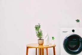 Great savings & free delivery / collection on many items. Green Plant And Bottles On Coffee Table Near Modern Washing Machine In Bathroom Free Stock Photo And Image