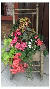 Pin By Melissa On Vintage Gardening In 2020 Chair Planter Container Flowers Flower Planters