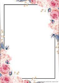 Free Printable Blue Floral Wedding Invitation Template Blank Wedding Invitation Templates Free Wedding Invitation Templates Free Wedding Invitations
