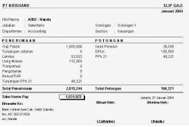 Contoh format kenaikan gaji berkala posted by unknown on wednesday january 28 2015 pemerintah kabupaten bombana kantor pelayanan perizinn terpadu kabupaten bombana alamat. 6 Contoh Slip Gaji Karyawan Guru Dosen Pns Siap Download