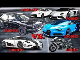 The power is transmitted to the road by the front wheel drive (fwd) with a 5 speed manual gearbox. Watch This Vw Golf Kill Lambos And A Bugatti Chiron To 180 Mph
