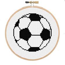 Save 40% on these cd bundles of cross stitch patterns. Soccer Ball Cross Stitch Pattern Instant Digital Pdf Etsy