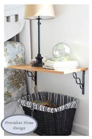 I Love The Idea Of Using A Shelf As A Side Table Next To A Bed Great For Small Spaces I Know Of A Few Hotels That Would Really With