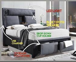 $900 'gaming bed' with room for snacks and drinks means gamers never have to get up again. The Liquidator Queen Bed 699 Facebook