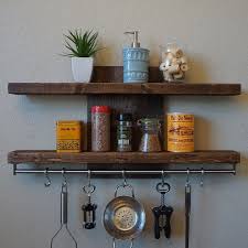 spice rack wall shelf, rustic wall