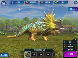 Fully Evolved Triceratops From Jurassic World The Game