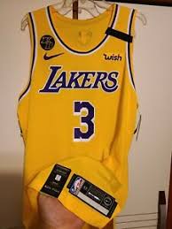 The uniform is in the same blue and white colour scheme the lakers, and baylor wore until 1967 with some silver trim thrown in there. Anthony Davis Los Angeles Lakers Nba Jerseys For Sale Ebay
