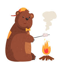 Use it in your personal projects or share it as a cool sticker on whatsapp, tik tok, instagram, facebook messenger, wechat, twitter or in other messaging apps. Bear Roasting Marshmallow On Campfire Clipart Clipart World