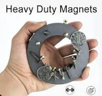 Ferrite Ring Magnet, 4In Dia, Big Round Circle Ceramic