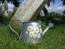 Image Detail For Tole Painted Daisy Metal Watering Can Decoration By Countyroad9 Daisy Painting Daisy Love Daisy Flower