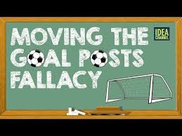That is, after an attempt has been made to score a goal, the goalposts are moved to exclude the attempt. Moving The Goal Posts Fallacy Idea Channel Pbs Digital Studios Youtube Online Learning Tools Critical Thinking 21st Century Learning