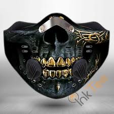 You can return the item for any reason in new and unused condition: Skull Black Gold Filter Activated Carbon Pm 2 5 Fm Sku 2070 Face Mask