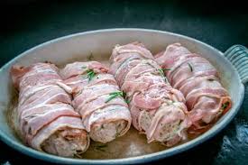 Mit Frischkase Gefulltes Schweinefilet Im Speckmantel Rezept Gefulltes Schweinefilet Schweinefilet Schweine Filet