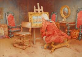 Oil on panel 16 x 12in. John Arthur Lomax Lots In Our Price Database Lotsearch