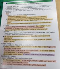 Abdominal Assessmeny Nursing Notes Medications Nursing Nursing Documentation