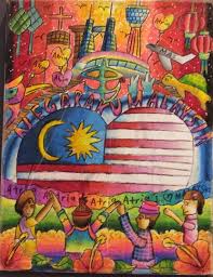 Cara melukis logo sayangi malaysiaku malaysia bersih video. Merdeka Art Competition Creative Drawing From The Younger Generation Visit Malaysia