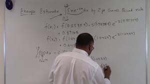 If the integral contains the following root use the given substitution and formula. Two Point Gauss Quadrature Rule Example Youtube