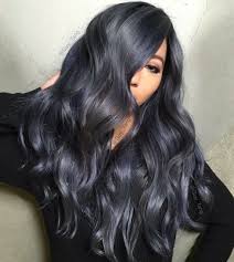 Which is why i've compiled a list of the best and safest hair colors shades that cover your grey hair and look natural! Dark Grey Hair Color Idea 2017 Denim Hair Grey Hair Color Hair Color Blue
