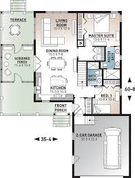 2 bedroom house floor plans with garage. Plan 22315dr Single Level Charmer House Plans Garage House Plans Small House Plans
